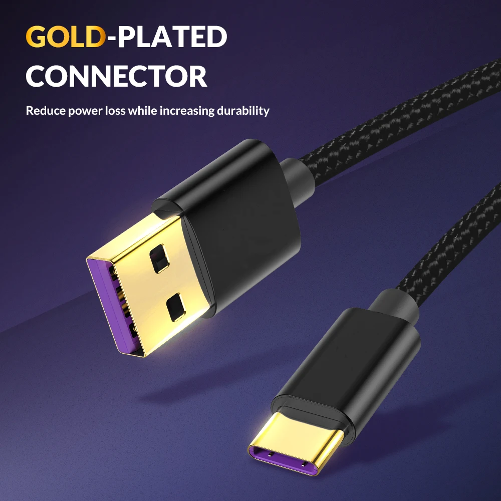 Оригинальный 5A кабель с разъемом USB Type C для Huawei мат 30 20 P30 P20 Pro Lite USBC быстрой