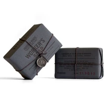 Красочная упаковка Крафт Бумажная мыльница, пользовательские печатные мыльные ленты ремни упаковочная бумажная коробка рукав- PX1051