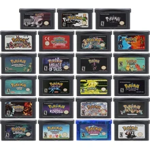 

Video Game Cartridge 32 Bit Game Console Card for Nintendo GBA DS Pokemon Game Series Glazed Korosu Light Platinum Liquid Crystl