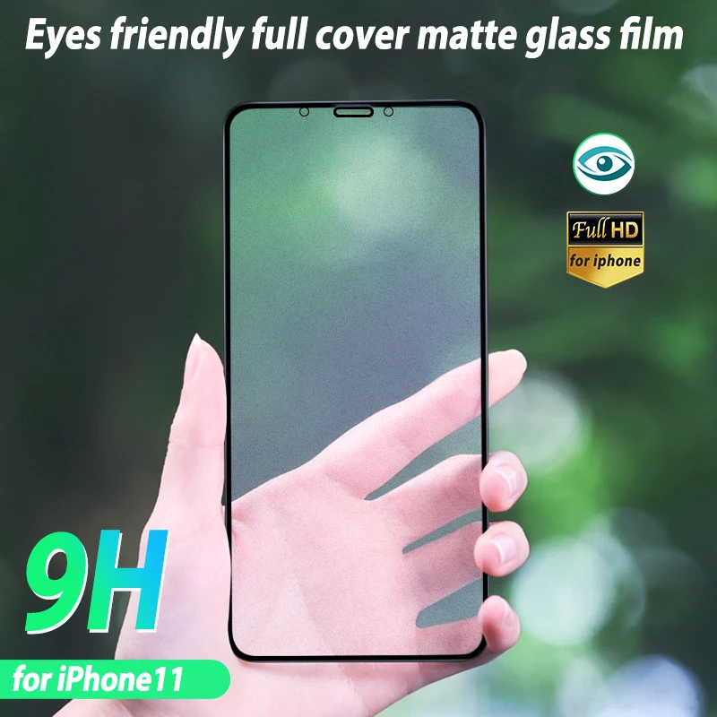 Матовое стекло с полным покрытием для iPhone 11 pro Max защитная пленка экрана Защитное