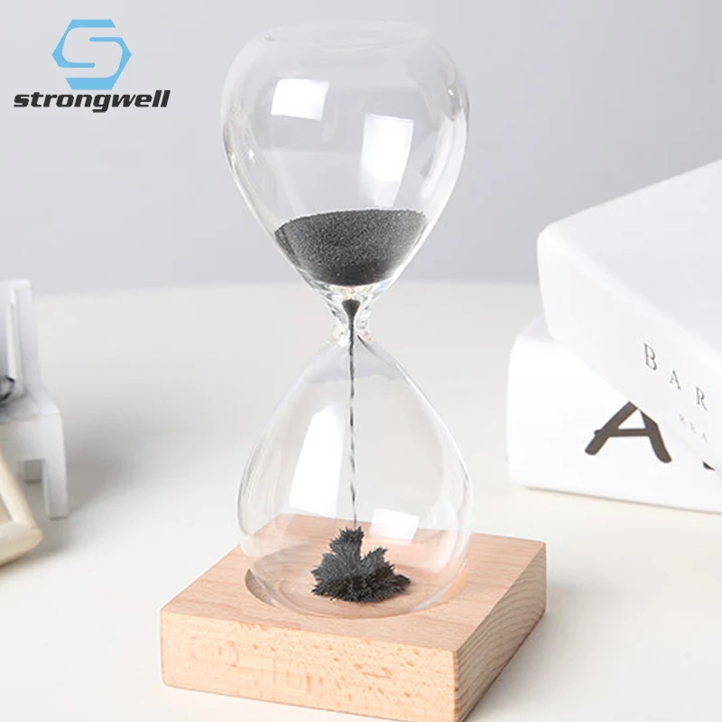 Strongwell Nordic Creative Glass Magnet Magnetic Hourglass Time Timer Home Decoration Gift For Boyfriend Girl Boy Birthday | Дом и сад