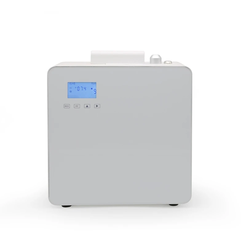 White NMT-069 500 мл арома-Диффузор машина большой ароматный эфирный масляный диффузор с ЖК-дисплеем для торговых центров гостиниц - Цвет: White