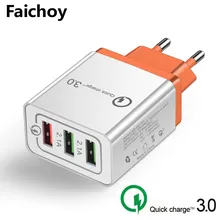 5 в 3 А Usb зарядное устройство Быстрая зарядка 3,0 адаптер быстрое зарядное устройство Qc3.0 зарядка Us Plug Eu настенный мобильный для Xiaomi Nokia Iphone samsung