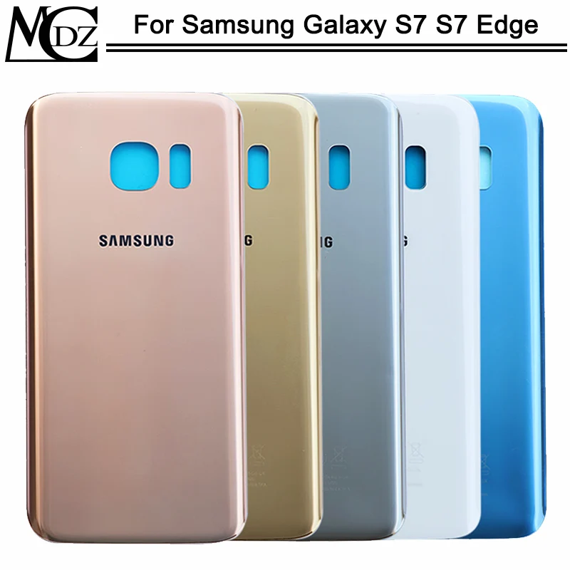 10 шт., новинка, чехол для аккумулятора S7, для samsung Galaxy S7, G930F/S7 Edge, G935F, задняя крышка, задняя крышка, стеклянный чехол
