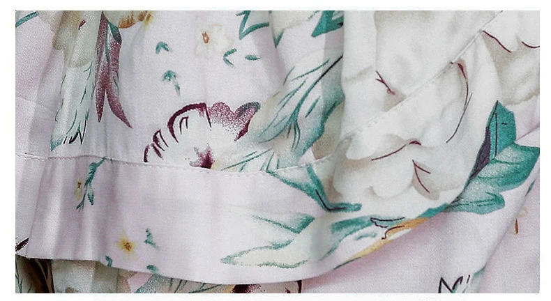 Vintage Rural Style Home Service 3 Piece Set Women's V-neck Sling Long-sleeved Nightgown Print Pajamas Set Casual Pajamas Sets