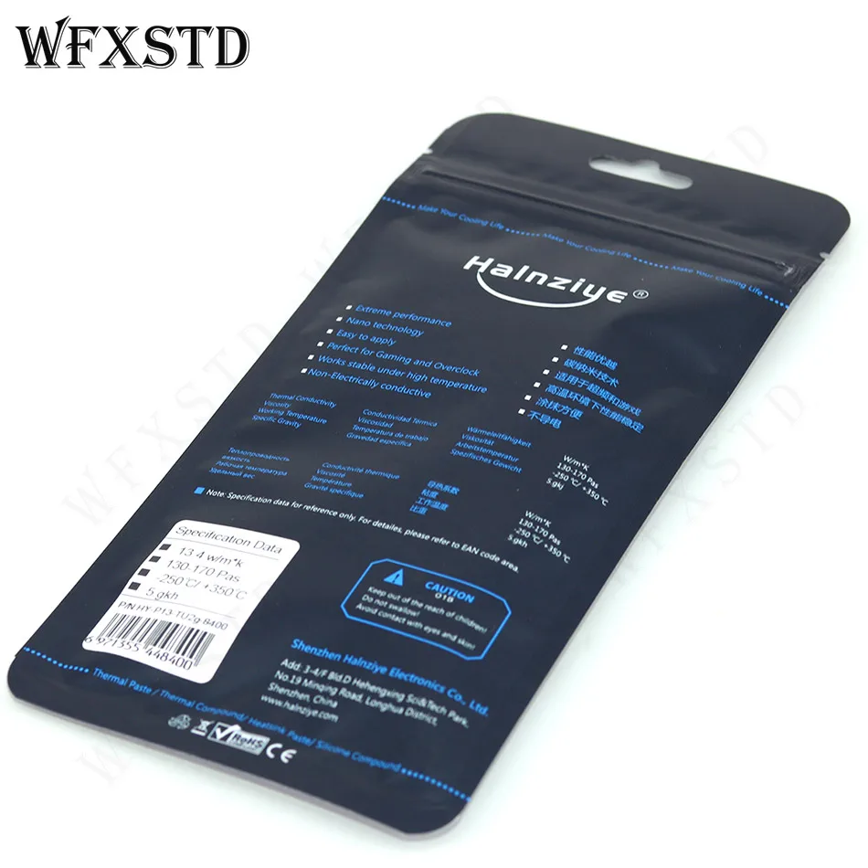 com dissipador de calor de silicone 2g 13.4w m-k, 10 peças