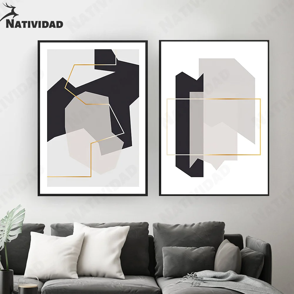 

Text Abstract Art Picture Poster All You Need Is Sleep Canvas Painting Abstract Geometric Shapes Poster Wall Art Decoration Home