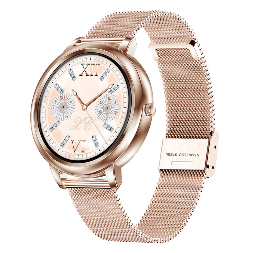 

MK20 Proker Smart Watch 2020 Full Touch Control Round Screen Fashion Women Smartwatch Lady Health Tracking Watch For iOS Android