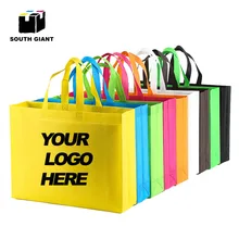 Обуви с принтом логотипа для одежды сумки для продуктов 35H* 45W* 12G CM многоразовые рекламные нетканые сумки для покупок