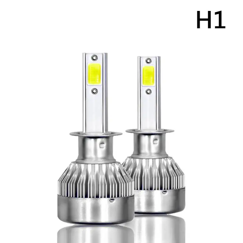 2 шт. C6 MAX Mini H1 H7 H8 9005 Автомобильные фары 72 Вт 8000лм 6000 К холодный белый для автомобильных противотуманных фар 12 В IP68 светодиодный фары