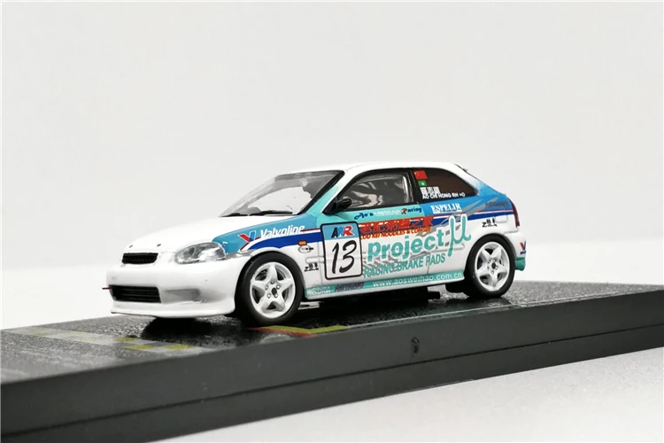 Гудронированное шоссе работает 1: 64 Honda Civic Тип R EK9 Макао СТМ чашка 2003 литья под давлением модель автомобиля