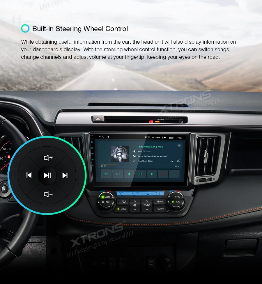 XTRONS 10," DSP новейший Android ips навигационный мультимедийный плеер для Toyota RAV4 2013- левый руль Vehciles без DVD