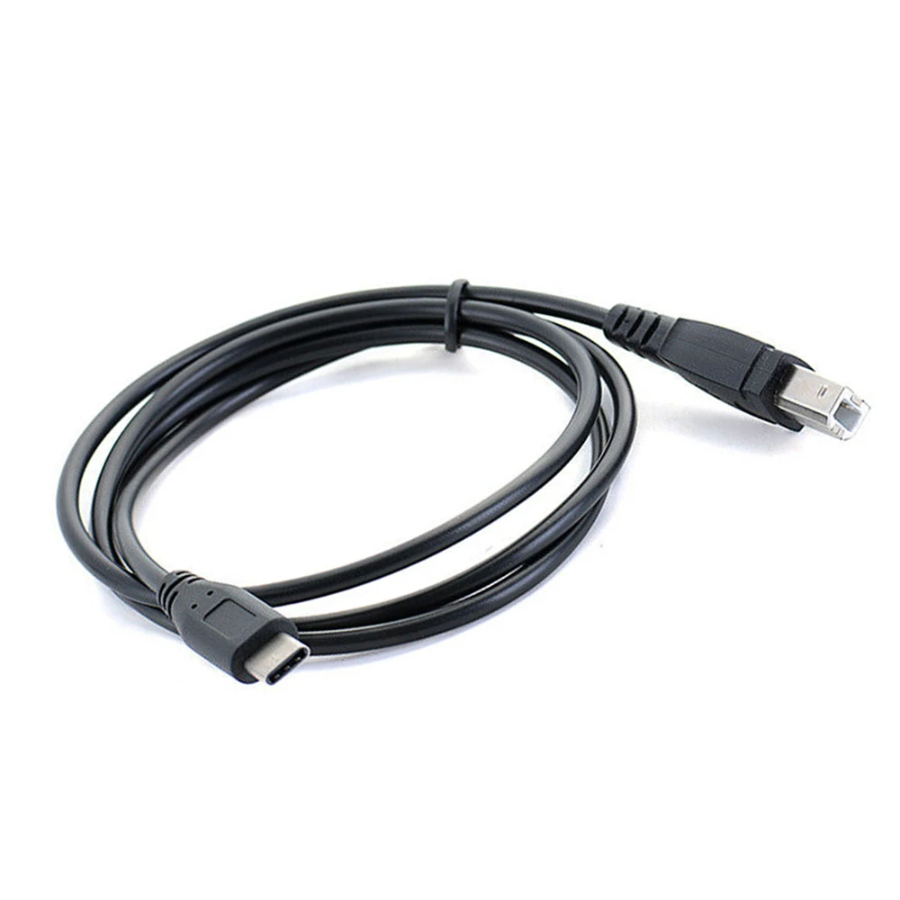 1 м USB-C type-C штекер USB B-type Мужской кабель для передачи данных Кабель-адаптер Разъем предназначен для износостойкости