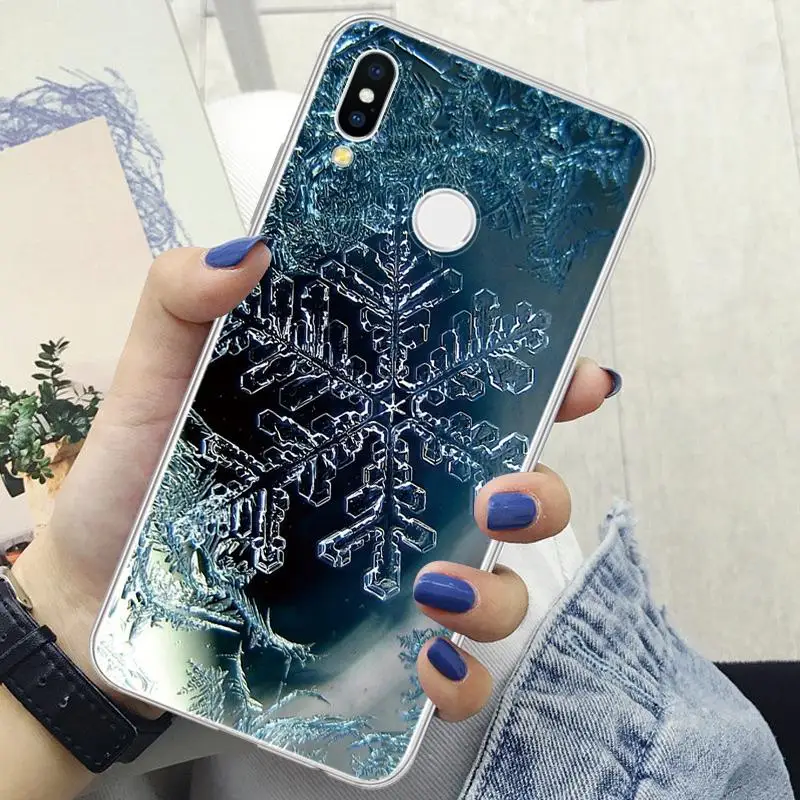 Рождественский зимний чехол из ТПУ со снежинками для huawei P Smart Plus Z P20 Lite P30 P20 Pro P10 P9 P8 Lite Mini Plus чехол