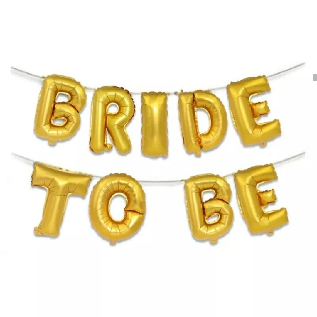 Розовое золото 16 дюймов буквы Bride To Be фольгированные рандомные игрушки детские