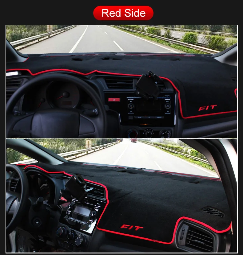 Для Honda Jazz Fit LHD коврик для приборной панели Крышка для приборной панели коврики Защита от солнца КОВРИК КОВРЫ Нескользящие аксессуары