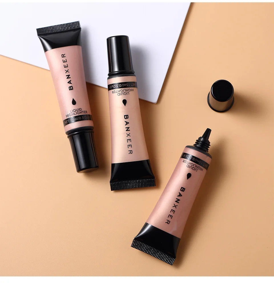 BANXEER Stereoscopic Light Muscle Highlight Liquid 15ml Moisturizing and Moisturizing Sleeping Silkworm Nasal Shadow Brightening