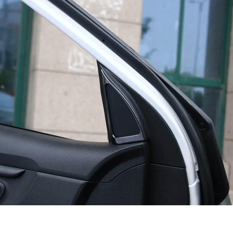 titanium black 2 pcs Lsrtw2017 передняя дверь автомобиля столб планки для Kia Rio X Line Kx Cross K2 Rio аксессуары для формовки интерьера - Название цвета: titanium black 2 pcs