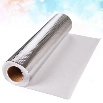 

Self-adhesive Heat Resisting Waterproof Damp-proof Aluminum Foil Paper Grease-proof Oil-proof Leak-proof Wall Sticker Kitchen Su