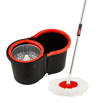 

Self Dry Cleaning Mop Spin With Bucket Magic Hand Free Rotating Lazy Mop Portable Touchless Household Floor Cleaning Mop Bucket