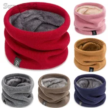 Модный зимний шарф для женщин, детский шарф для мальчика, девочки уплотненная шерсть шарфы-снуды, шарф женский， хлопок, унисекс, Прямая поставка