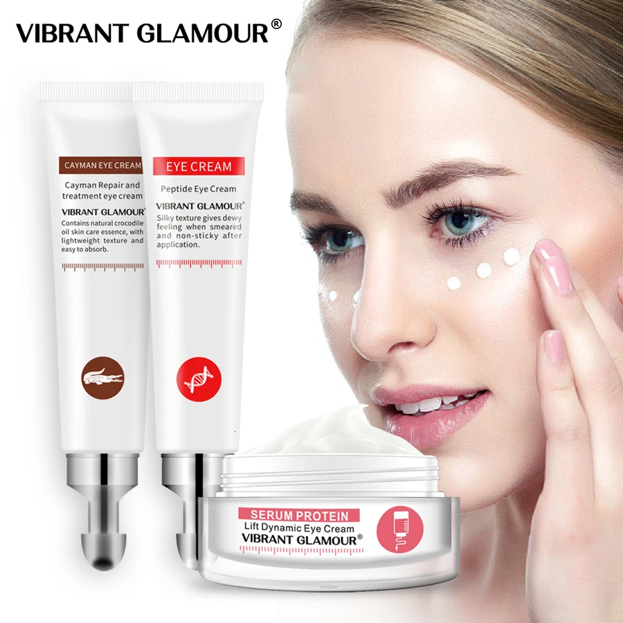 

VIBRANT GLAMOUR Eye Serum Peptide Collagen Serum Protein Anti-Wrinkle Crocodile Remover Dark Circles Against Puffiness And Bags