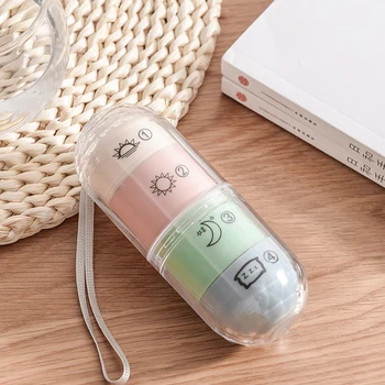 

Pill Box Mini Pill Case 3Grids Tablet Pill Organizer Case Dispenser Travel Tablet Holder Container Medicine Drug Storage Box