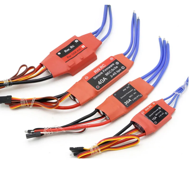 Электронный регулятор скорости Simonk 10A 12A 15A 20A 30A 40A 50A 70A 80A прошивка ESC для