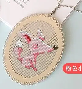 Cc разные девушки DIY ремесло Стич вышивки крестом металлическая Закладка серебро Золотой рукоделие вышивка счетный крест-строчка - Цвет: Шоколад