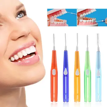 

10pcs Adults Interdental Brush Clean Between Teeth Floss Toothpick Oral Care Tool X7YB