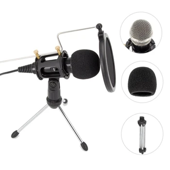 

Recording Condenser Microphone Mobile Phone 3.5mm Jack Microfone for Computer