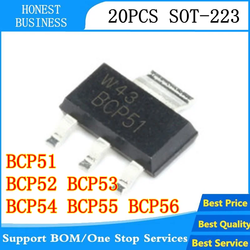 20 шт BCP51 BCP52 BCP53 BCP54 BCP55 BCP56-16 СОТ-223