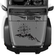 

Decal Body Sticker Graphics Motorhome Hood Navigation Compass Van Waterproof Black Car