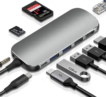 

USB Hub C HUB to Multi USB 3.0 HDMI Adapter Dock For MacBook Pro Air Accessories USB-C Type C 3.1 Splitter Port USB C HUB