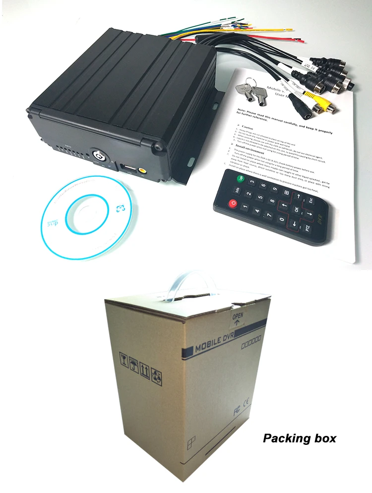 HYFMDVR AHD HD Автомобильный видеорегистратор 4 way MDVR sd карта хост мониторинга мегапиксельный вилочный погрузчик/санитарный грузовик