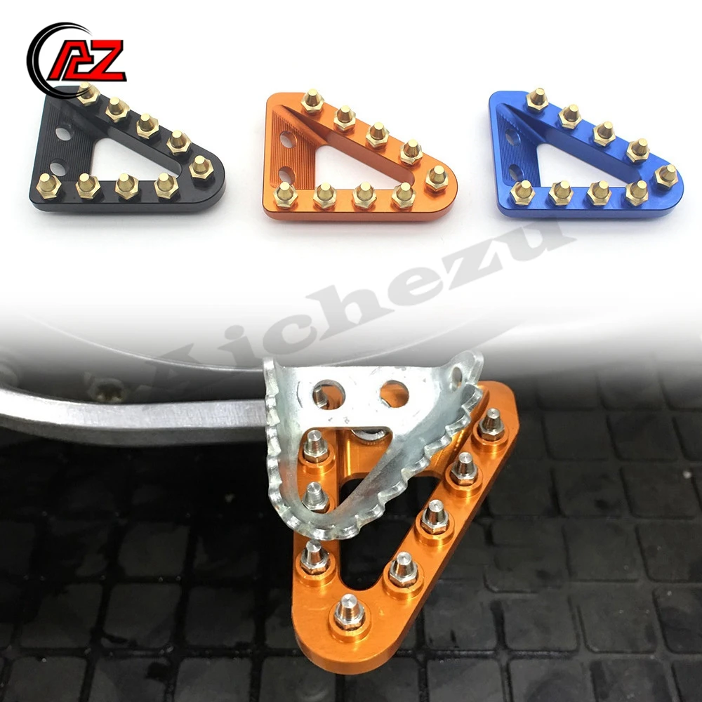 

Wider Foot Brake Pedal Lever Step Tip CNC Plate Rest For 250/350/450 Factory Editions 250-450 SXF/XCF 125-500 SX SXF XC XCF