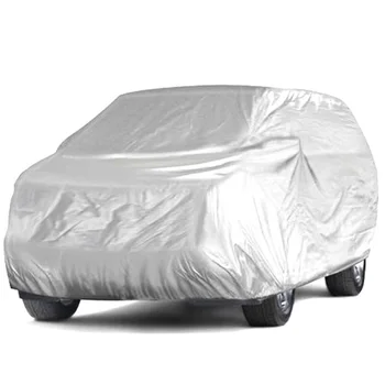 

1pc Car Cover Gray Waterproof For SUV Van Truck Outdoor Non-woven Accessories