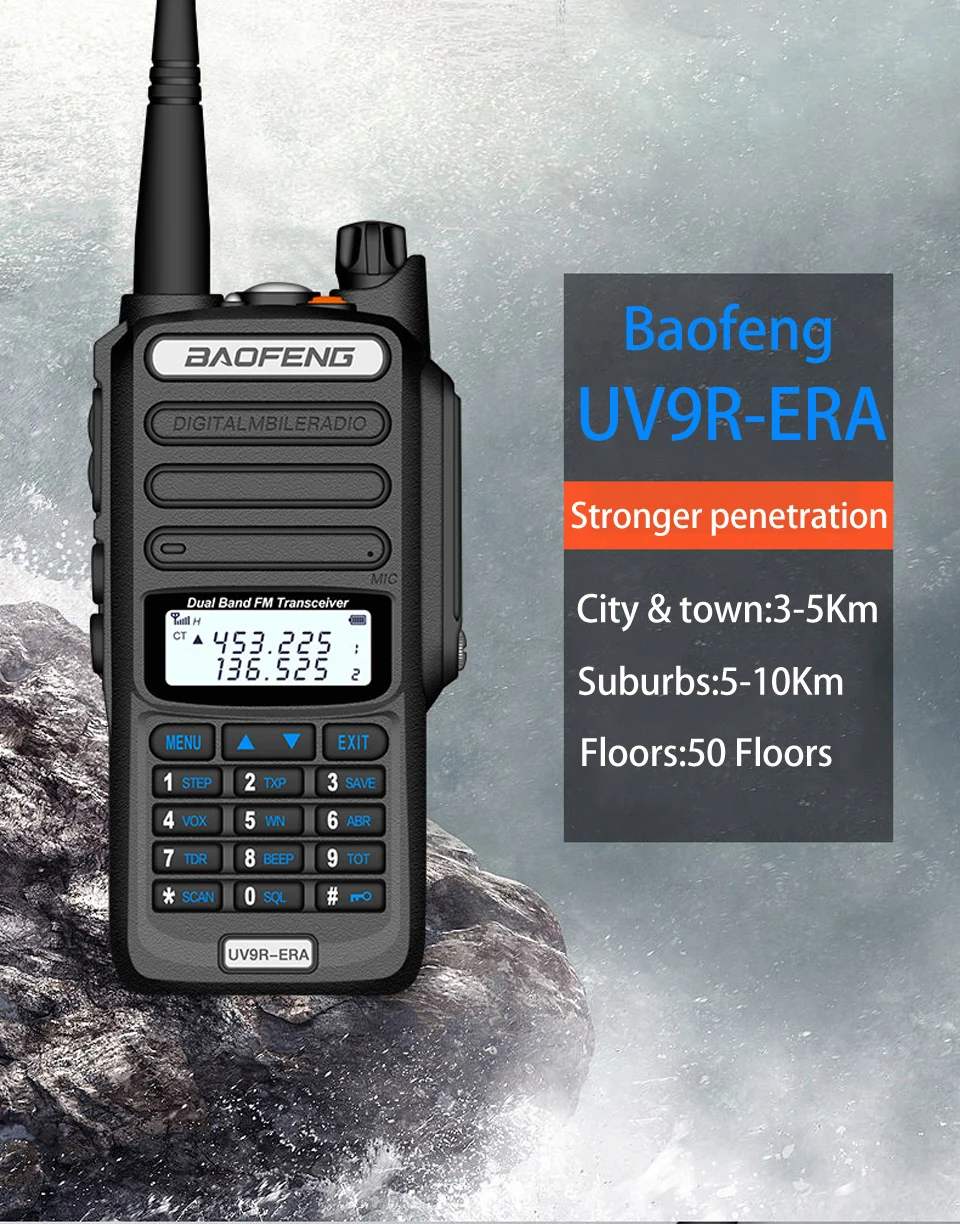 Baofeng UV 9R ERA Plus Walkie Walkie Two Way Radio 18W