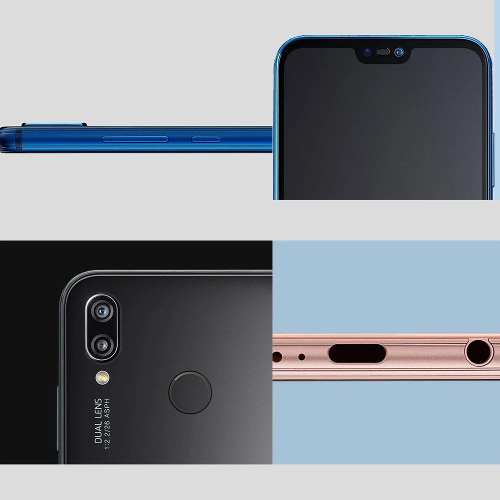 HUAWEI P20 Lite смартфон 4 Гб 64 Гб 5,84 дюймов AI камера 3000 мАч батарея Android 8,0 Поддержка NFC