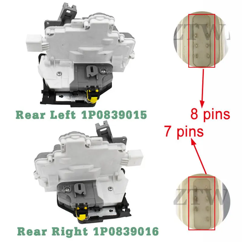 Привод дверного замка для Seat Altea XL Toledo 3 mk3 Leon 2 1p1 5P1 1P1837015 1P1837016 1P0839015 1P0839016 Skoda Superb
