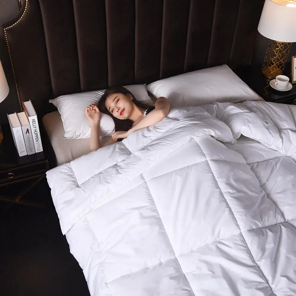 3D роскошное пуховое одеяло из гусиного пуха, хлопковое пуховое одеяло, всесезонное пуховое одеяло, одеяло для гостиницы, дома, король, королева, Твин, полный размер