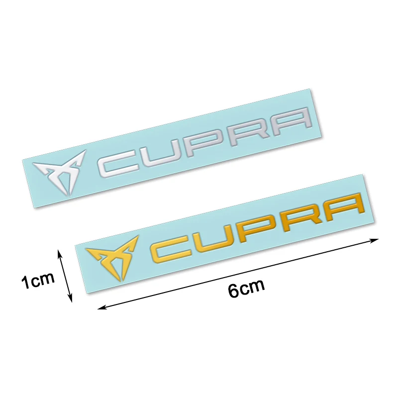 Автомобильный дизайн, 3D эмблема CUPRA, никелевые металлические автомобильные наклейки, декоративные наклейки для сиденья Leon FR+ Ibiza Cupra Altea Belt Racing
