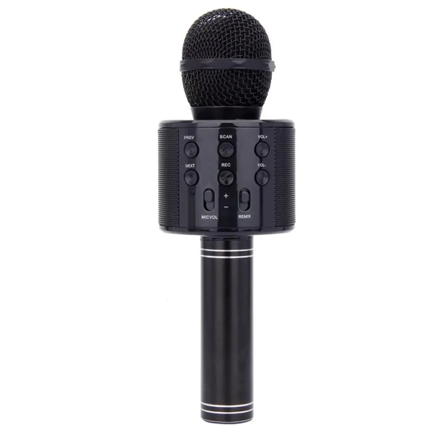 Беспроводной Bluetooth караоке микрофон 3в1 ручной караоке микрофон динамик эхо микрофон для домашней сцены Рождество День рождения домашние Вечерние - Цвет: black