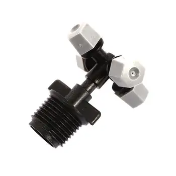 

SOLEDI 4 Heads Multi-Function Watering Spray Nozzle Misting Cooling Humidification Mini Misting Sprinkler Pavilion Patio 10pcs