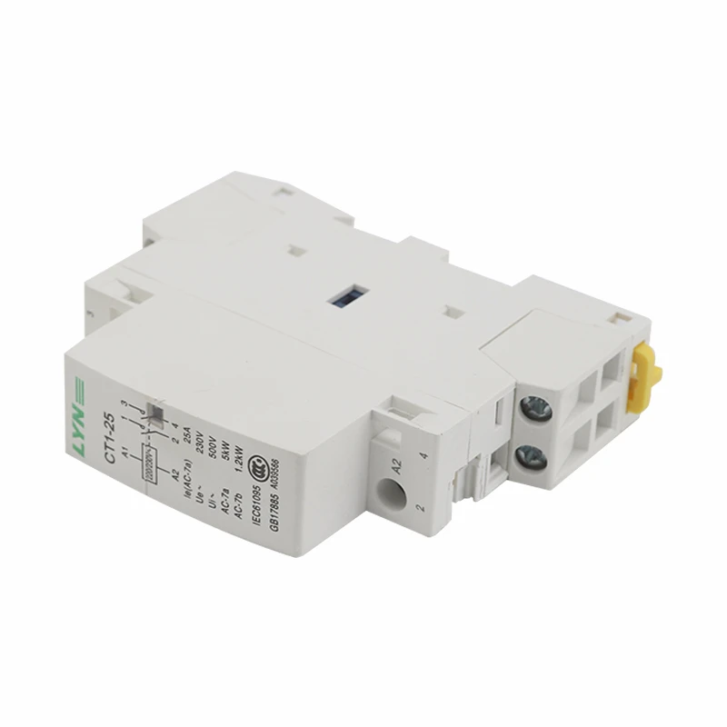 CT1 2P 25A 220V/230V 50/60HZ Din rail ac контактор для дома 2NO|Замыкатели| |
