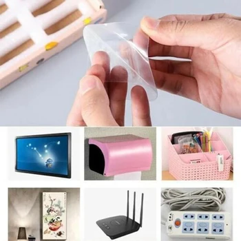 

Double-sided Adhesive Wall Hooks Transparent and Waterproof Stickers Home Supplies RT88