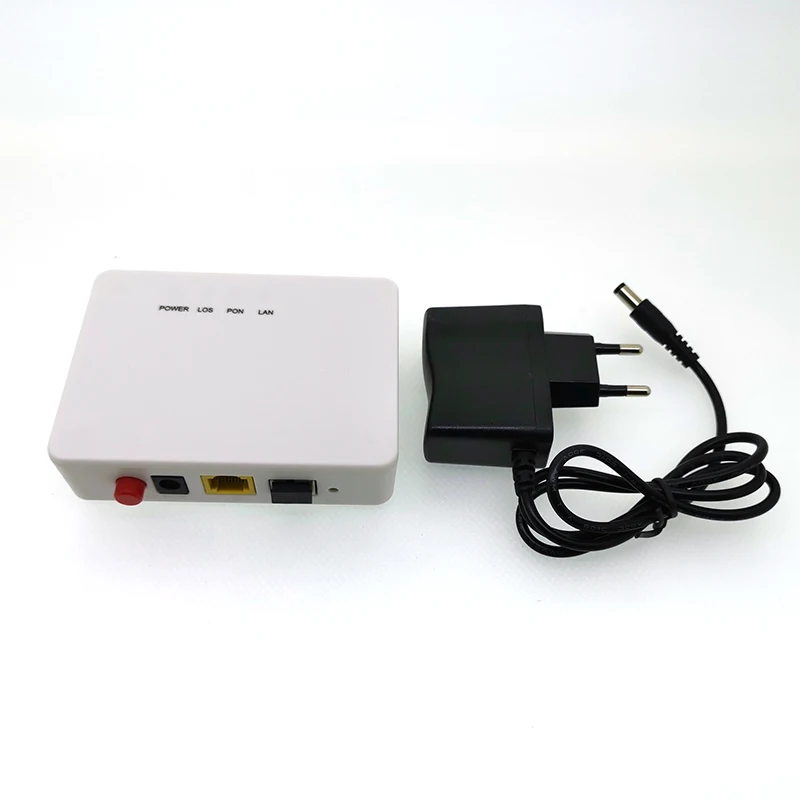 WITH power supply 10 шт. XPON волоконное устройство для пользователя сбоку ONU 1GE GPON EPON 1 порт с оптическим сетевым блоком и оптическим сетевым окончанием 1G RJ45 OLT 1,25G Gpon набор микросхем для ZTE включает источник питания - Цвет: WITH power supply