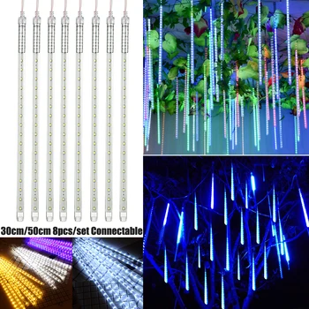 

Waterproof Light Falling String Lights 30CM 50CM LED Meteor Shower Rain Lights Wedding Christmas Outdoor Decoration Lights D30