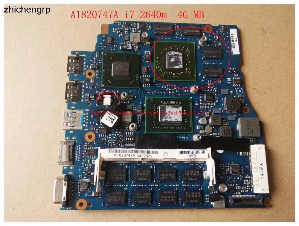 Для материнской платы SONY VPCSB MBX-237 HM65 DDR3 A1863532A i5 cpu или A1820747A i7-2640M 4G ram Дискретная графика