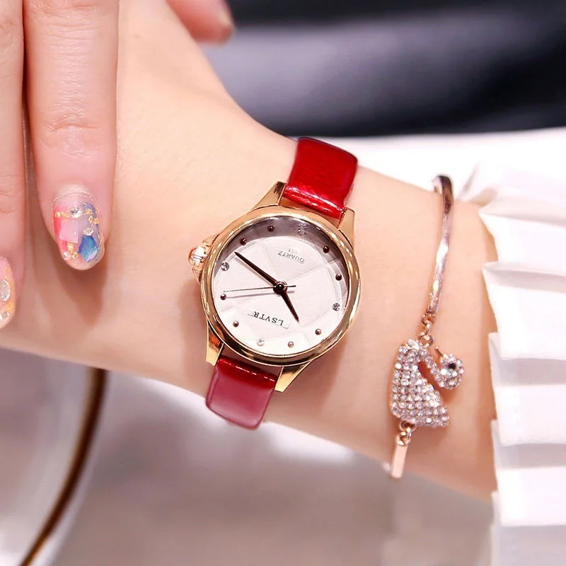 

CHIC Waterproof Network Red INS-Style Watch Women's Starry Sky WOMEN'S Watch Fashion Simple Student Watch Non-Machinery